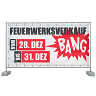 340 x 173 cm | Feuerwerksverkauf Bauzaunbanner (2166)