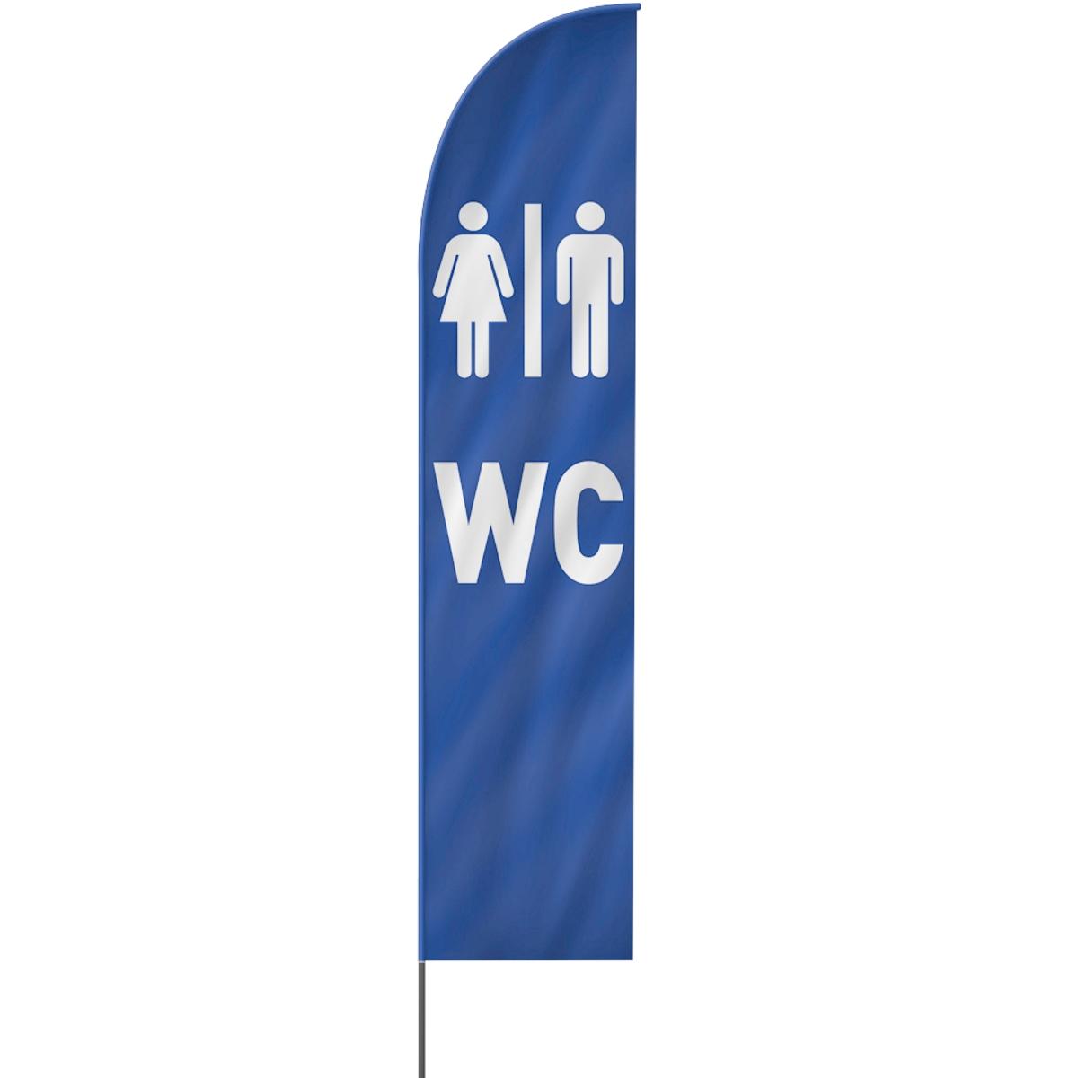 WC Toilette Beachflag, 3 Modelle, 4 Größen (1616)