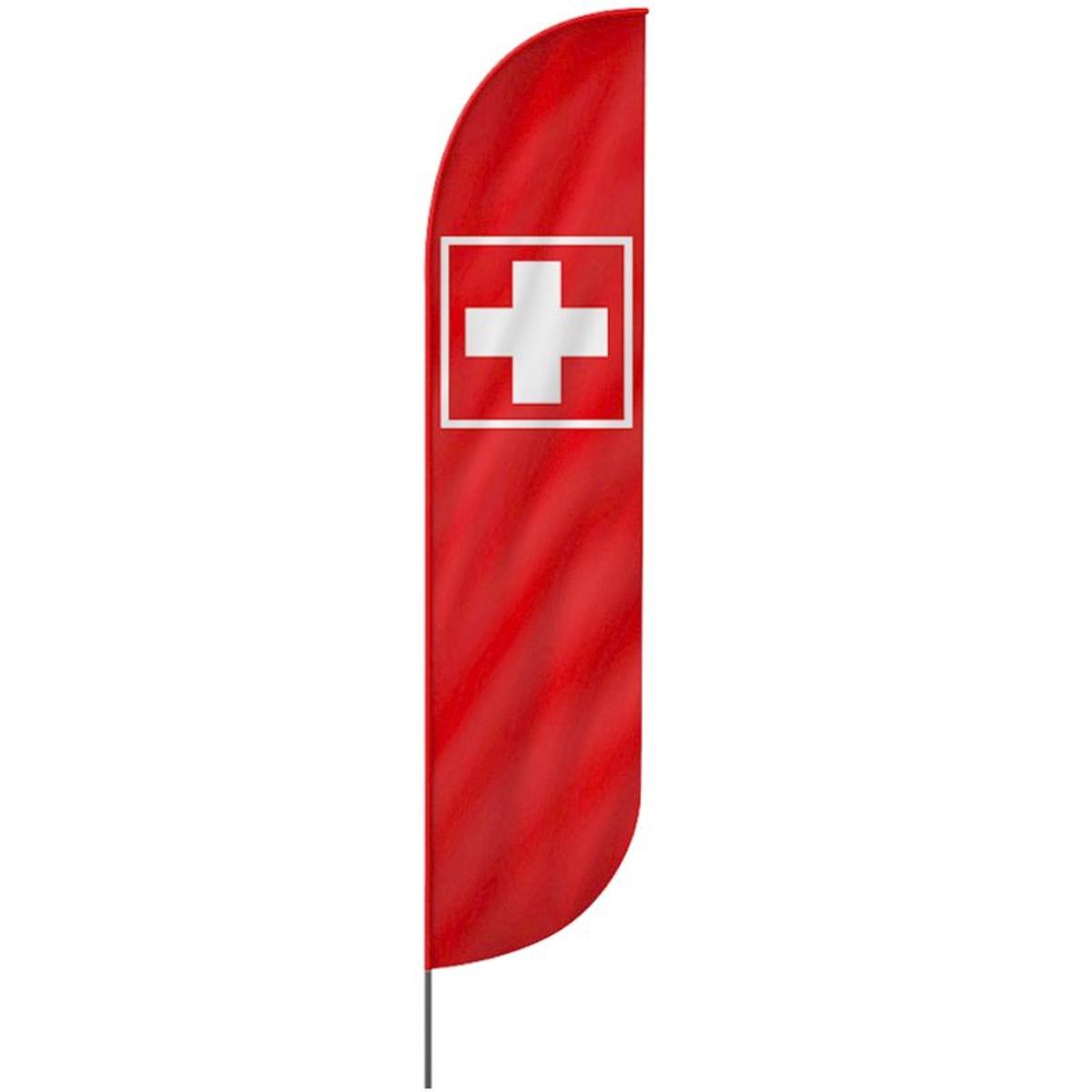 Erste Hilfe Beachflag, 3 Modelle, 4 Größen (1442)