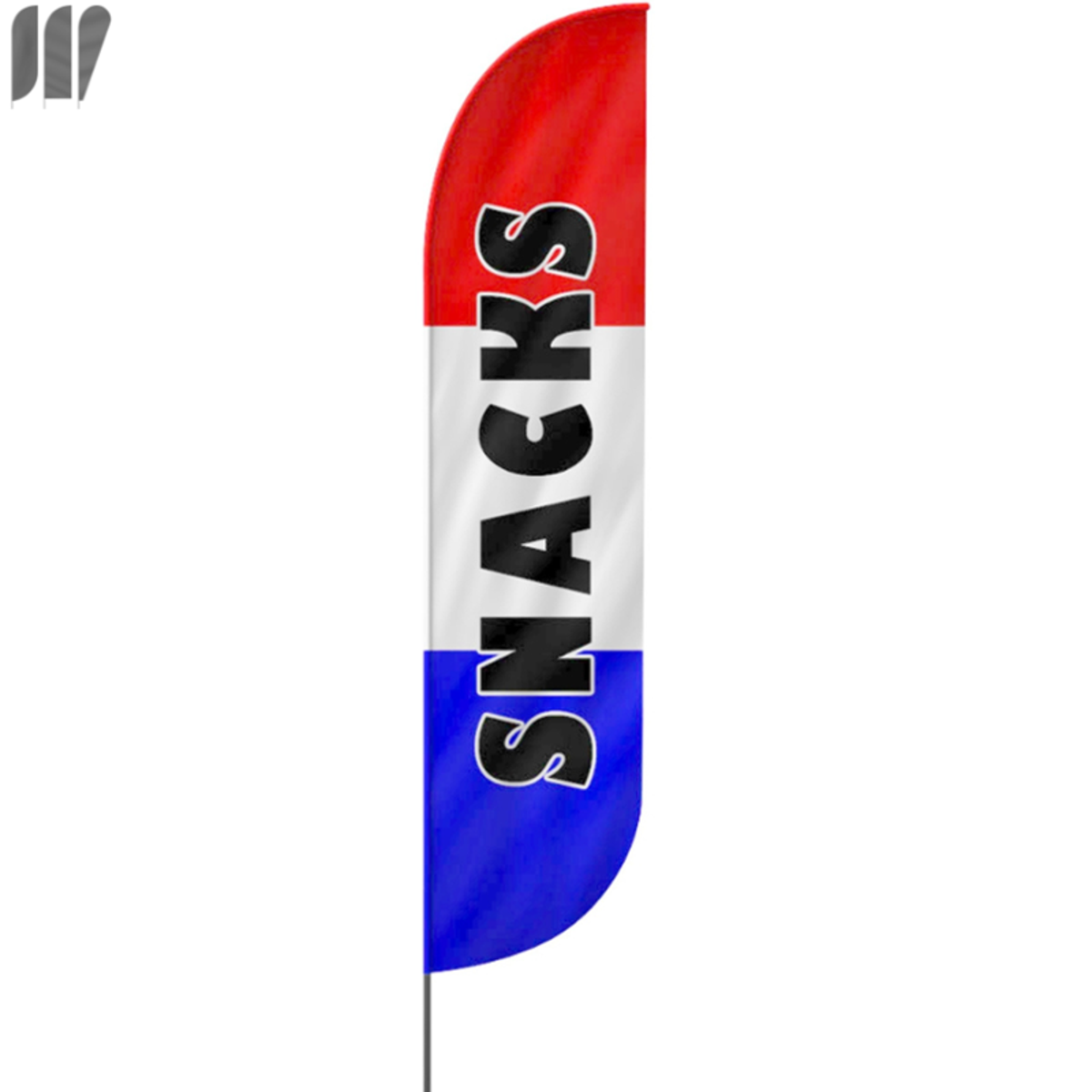 Snacks Beachflag, 3 Modelle, 4 Größen (2355)