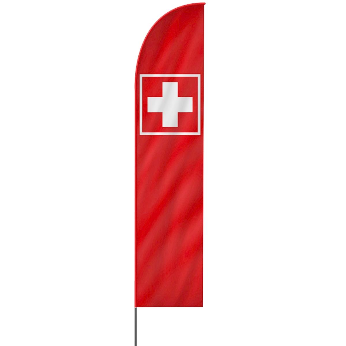 Erste Hilfe Beachflag, 3 Modelle, 4 Größen (1442)