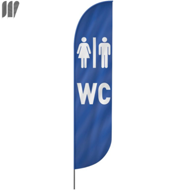 WC Toilette Beachflag, 3 Modelle, 4 Größen (1616)