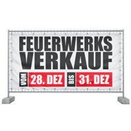 340 x 173 cm | Feuerwerksverkauf Bauzaunbanner (2172)