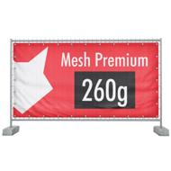 340 x 173 cm | Bauzaunbanner selbst gestalten, Mesh Premium B1