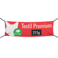 Werbebanner selbst gestalten, 215g Textil Premium B1 (PVC frei)