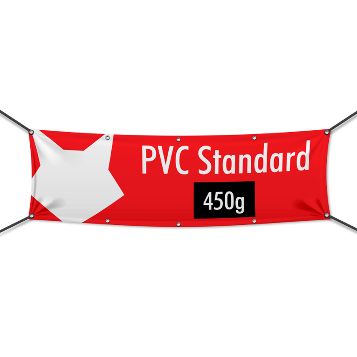 Werbebanner selbst gestalten, PVC Frontlit Standard