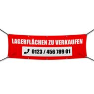 Lagerflächen zu verkaufen Werbebanner, Banner in 6 Größen (4011)