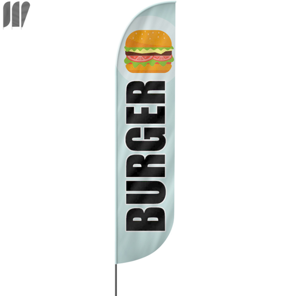 Burger Beachflag, 3 Modelle, 4 Größen (2647)