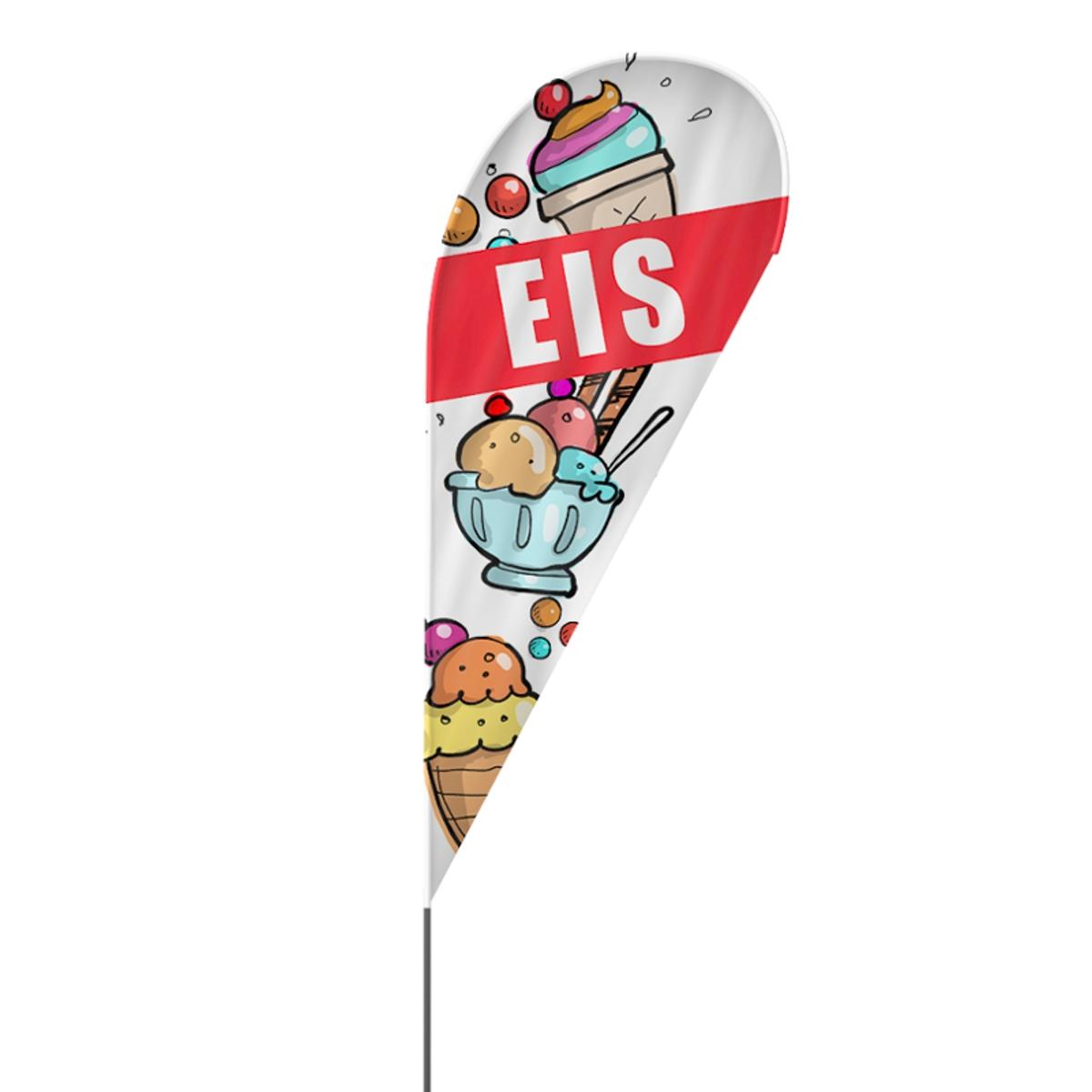 Eis Beachflag, 3 Modelle, 4 Größen (3170)