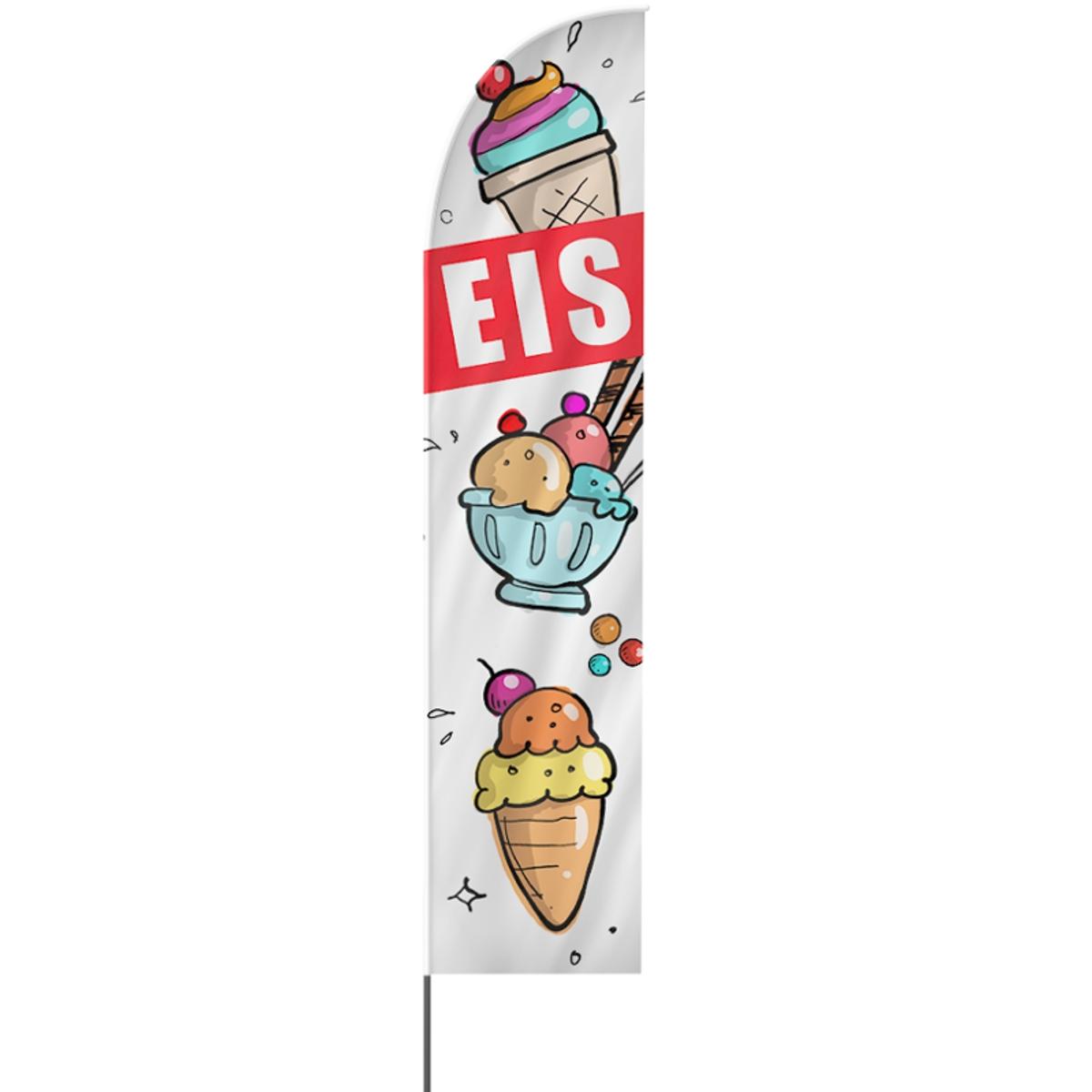 Eis Beachflag, 3 Modelle, 4 Größen (3170)