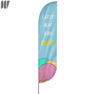 Lust auf Eis Beachflag, 3 Modelle, 4 Größen (1714)