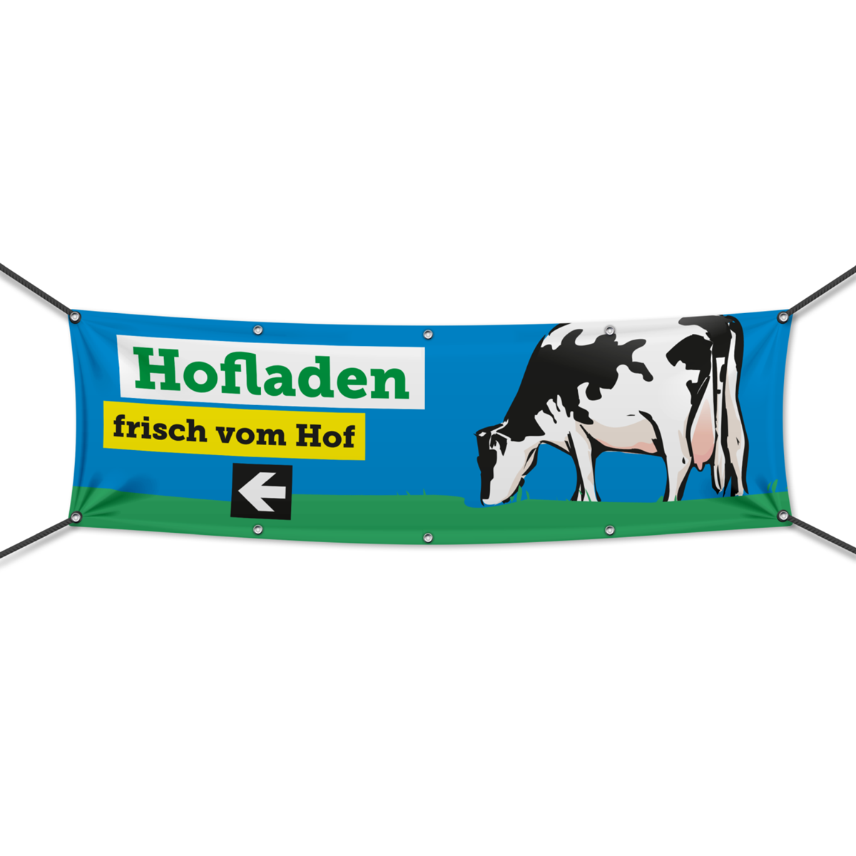 Hofladen Werbebanner, Banner in 6 Größen (3218)