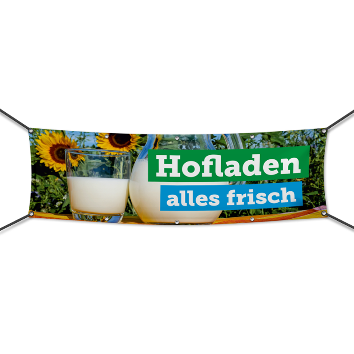 Hofladen Werbebanner, Banner in 6 Größen (3217)