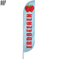 Erdbeeren Beachflag, 3 Modelle, 4 Größen (2621)