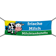 Frische Milch Werbebanner, Banner in 6 Größen (3215)